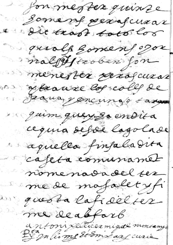 Detall del document sobre el reconeixement